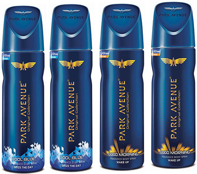 Park Avenue GOOD MORNING DEODORANT SPRAY 150 ML +COOL BLUE DEODORANT SPRAY 150 ML Deodorant Spray - For Men & Women(150 ml, Pack of 4)
Park Avenue GOOD MORNING DEODORANT SPRAY 150 ML +COOL BLUE DEODORANT SPRAY 150 ML Deodorant Spray - For Men & Women(150 ml, Pack of 4)