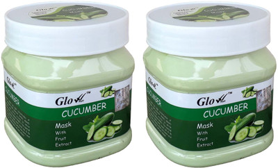 Glow Right CUCUMBER MASK 2 Pack of 500ml(1000 ml)