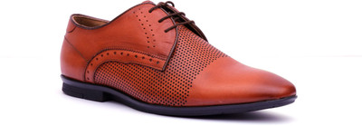 Hitz Tan Genuine Leather Derby Formal Shoes Derby For Men(Tan