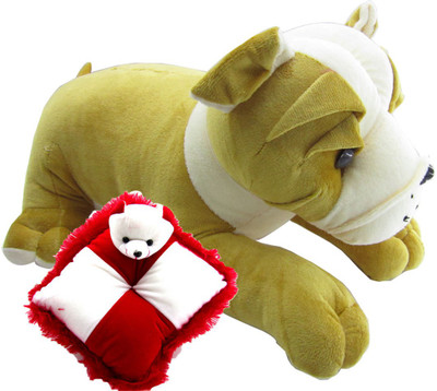 Gift Decor Shop Bull Dog Stuffed soft Toy (Multi, 50 cm) Combo with soft bear pillow for kids (Red/White, 28 cm) - 20 cm(Multicolor)
Gift Decor Shop Bull Dog Stuffed soft Toy (Multi, 50 cm) Combo with soft bear pillow for kids (Red/White, 28 cm) - 20 cm(Multicolor)