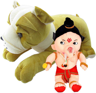 Gift Decor Shop Bull Dog Stuffed soft Toy (Multi, 50 cm) Combo with soft toy bal ganesha for Kids (Multi, 18 cm) - 20 cm(Multicolor)
Gift Decor Shop Bull Dog Stuffed soft Toy (Multi, 50 cm) Combo with soft toy bal ganesha for Kids (Multi, 18 cm) - 20 cm(Multicolor)