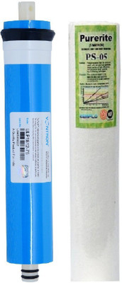 Purerite Spun with Vontron 75 GPD membrane for RO Service Solid Filter Cartridge(0.0001, Pack of 2)
Purerite Spun with Vontron 75 GPD membrane for RO Service Solid Filter Cartridge(0.0001, Pack of 2)