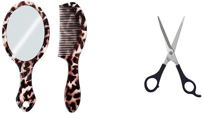 BOXO Hair Comb Set With Mirror + Free Hair Cutting Scissors | Hair Comb Set For Women, Men & Girls(Set of 3)
BOXO Hair Comb Set With Mirror + Free Hair Cutting Scissors | Hair Comb Set For Women, Men & Girls(Set of 3)