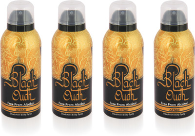 JBJ Black Oudh - Pack of 4 (Alcohol free Deo) Deodorant Spray - For Men & Women(500 ml, Pack of 4)
JBJ Black Oudh - Pack of 4 (Alcohol free Deo) Deodorant Spray - For Men & Women(500 ml, Pack of 4)