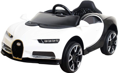 INDO OVERSEAS BUGATTI KIDS CAR Car Battery Operated Ride On(White)