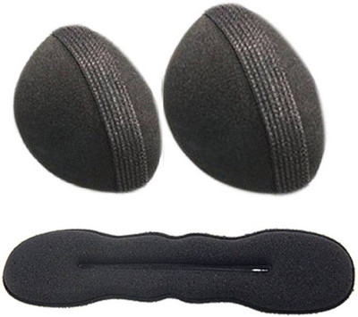 Shreeparna 1 Donut Bun Belt and 2 Puff Bun Hair Accessory Set(Black)