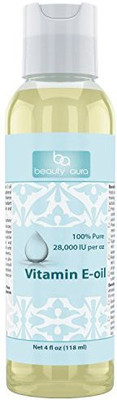 Beauty Aura Vitamin E Oil 28,300 Iu 4 Oz - For Healthy Hair, Skin & Nails.(118.29 ml)
Beauty Aura Vitamin E Oil 28,300 Iu 4 Oz - For Healthy Hair, Skin & Nails.(118.29 ml)