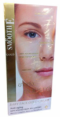 Smooth E Baby Face Gold Cream, Anti-Aging Advanced Skin Removery Cream. Marine Complex Natural Tocopherol (1 Floz./ Pack)(29.57 ml)
Smooth E Baby Face Gold Cream, Anti-Aging Advanced Skin Removery Cream. Marine Complex Natural Tocopherol (1 Floz./ Pack)(29.57 ml)