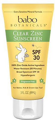 Babo Botanicals Spf 30 Clear Zinc Lotion - Fragrance Free, 3 Ounces, Best Natural Mineral Sunscreen, Non-Nano, Sensitive(88.72 ml)
Babo Botanicals Spf 30 Clear Zinc Lotion - Fragrance Free, 3 Ounces, Best Natural Mineral Sunscreen, Non-Nano, Sensitive(88.72 ml)