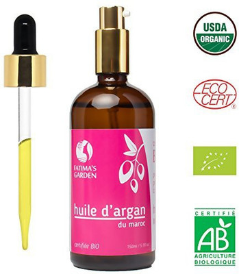 Fatima's Garden Argan Oil For Face, Hair, Skin And Nails, Moroccan Oil Usda Ecocert Certified Organic Pure Virgin Cold Pressed Moroccan Anti-Aging Moisturizer With Dropper And Pump Cap - 5.1 Fl Oz(150.83 ml)
Fatima's Garden Argan Oil For Face, Hair, Skin And Nails, Moroccan Oil Usda Ecocert Certified Organic Pure Virgin Cold Pressed Moroccan Anti-Aging Moisturizer With Dropper And Pump Cap - 5.1 Fl Oz(150.83 ml)