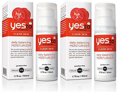 Yes to Tomatoes Daily Balancing Moisturizer (Pack Of 2) With Sweet Almond Oil, Shea Butter, And Aloe Leaf Juice, 1.7 Fl. Oz.(50.28 ml)
Yes to Tomatoes Daily Balancing Moisturizer (Pack Of 2) With Sweet Almond Oil, Shea Butter, And Aloe Leaf Juice, 1.7 Fl. Oz.(50.28 ml)