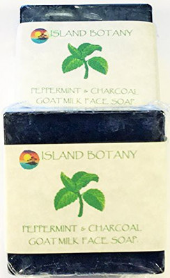 Island Botany 2 Pk. Peppermint & Charcoal ( Double Charcoal) Goat Milk, Glycerin & Clay Acne Face Soap. Peppermint Has Been Scientifically Proven To Be Antibacterial, Antiviral, Anti-Fungal, Anti-Parasitic. 10 Ozs.(295.74 ml)
Island Botany 2 Pk. Peppermint & Charcoal ( Double Charcoal) Goat Milk, Glycerin & Clay Acne Face Soap. Peppermint Has Been Scientifically Proven To Be Antibacterial, Antiviral, Anti-Fungal, Anti-Parasitic. 10 Ozs.(295.74 ml)