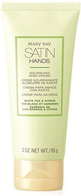 Mary Kay Satin Hands Nourishing Shea Cream 3 Oz. Net Wt / 85 G - White Tea & Citrus(88.72 ml)
Mary Kay Satin Hands Nourishing Shea Cream 3 Oz. Net Wt / 85 G - White Tea & Citrus(88.72 ml)