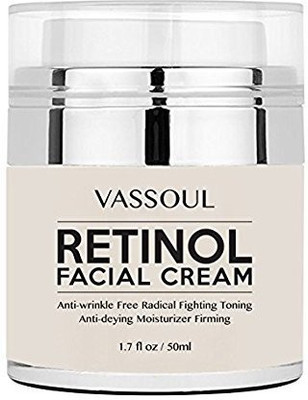 VASSOUL Retinol Moisturizer Cream - Premium Face Cream With 2.5% Active Retinol, Hyaluronic Acid, Vitamin E - Anti Aging Formula Reduces Wrinkles And Fine Lines (1.7 Fl Oz)(50.28 ml)
VASSOUL Retinol Moisturizer Cream - Premium Face Cream With 2.5% Active Retinol, Hyaluronic Acid, Vitamin E - Anti Aging Formula Reduces Wrinkles And Fine Lines (1.7 Fl Oz)(50.28 ml)