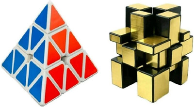 ZHOMCOLLECTION Golden Mirror cube Silver&Pyraminx(pyramid Shape cube Combo(2 Pieces)
ZHOMCOLLECTION Golden Mirror cube Silver&Pyraminx(pyramid Shape cube Combo(2 Pieces)