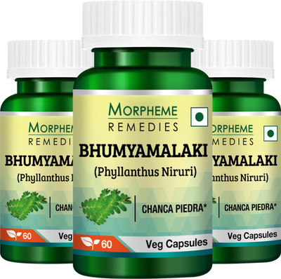 Morpheme Remedies Bhumyamlaki (Phyllanthus Niruri) 500mg Extract (Pack Of 3)(180 No)
Morpheme Remedies Bhumyamlaki (Phyllanthus Niruri) 500mg Extract (Pack Of 3)(180 No)