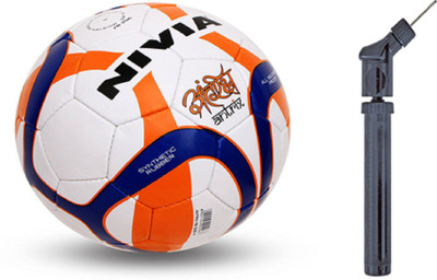 Nivia Antrix Football With Pump Combo Football - Size: (Pack of 2, Multicolor
Nivia Antrix Football With Pump Combo Football - Size: (Pack of 2, Multicolor