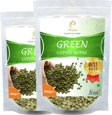 Vihado Organic Premium Green Coffee Beans / 100% Natural & Pure / 2 Pack of 250g (Total 500g) OFFER 25% Extra in Packet Hurry Up!! Instant Coffee 500 g(Pack of 2, Green Coffee Flavoured)
Vihado Organic Premium Green Coffee Beans / 100% Natural & Pure / 2 Pack of 250g (Total 500g) OFFER 25% Extra in Packet Hurry Up!! Instant Coffee 500 g(Pack of 2, Green Coffee Flavoured)