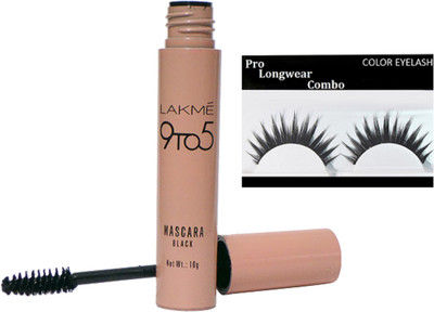 Pro longwear combo Eyelashes,9 To 5 Liquid Mascara(Set of 2)