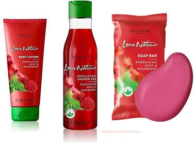 Oriflame Sweden Oriflame Love Nature Energising Mint & Raspberry Body Lotion, Shower Gel, Soap 525 ml(Set of 3)
Oriflame Sweden Oriflame Love Nature Energising Mint & Raspberry Body Lotion, Shower Gel, Soap 525 ml(Set of 3)