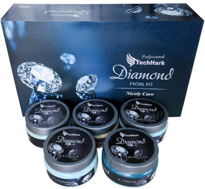 Professional Techhark Diamond Facial Kit, Way To Use Facial Kit, Unisex for Fairness, Whitening Skin, Skin Glow Instant result without damage skin (set of 5) 750 g(Set of 5)
Professional Techhark Diamond Facial Kit, Way To Use Facial Kit, Unisex for Fairness, Whitening Skin, Skin Glow Instant result without damage skin (set of 5) 750 g(Set of 5)