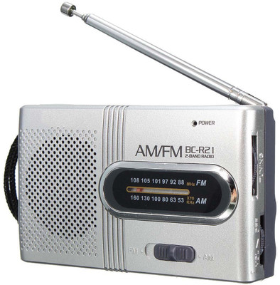 Singtronics BC-R21 Mini Portable AM FM Telescopic Antenna Radio DC 3V World Receiver Speaker FM Radio(Grey)
Singtronics BC-R21 Mini Portable AM FM Telescopic Antenna Radio DC 3V World Receiver Speaker FM Radio(Grey)