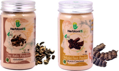 HerbtoniQ 100% Natural Dry Amla Powder (Gooseberry) And Shikakai Fruit Powder (Acacia Concinna) For Hair Pack(250 g) 
HerbtoniQ 100% Natural Dry Amla Powder (Gooseberry) And Shikakai Fruit Powder (Acacia Concinna) For Hair Pack(250 g)