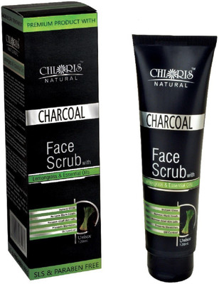 Chloris Natural ACTIVATED CHARCOAL FACE & BODY SCRUB - Scrub(120 ml)