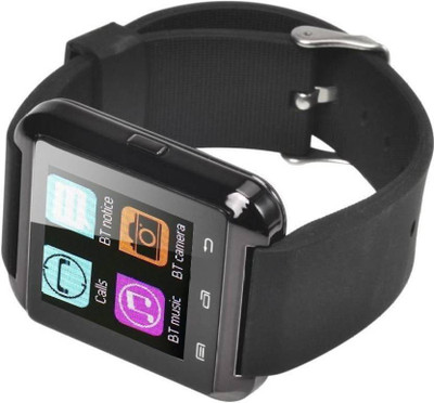 Suroskie U8 Black Smartwatch(Black Strap Free Size)