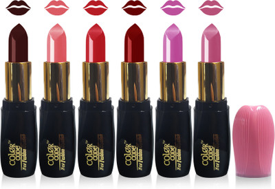 Color Code new fashion lady matte lipstick cosmetics makeup combo set of 6(pink maroon hot chocolate l carrat l purple l red)
Color Code new fashion lady matte lipstick cosmetics makeup combo set of 6(pink maroon hot chocolate l carrat l purple l red)