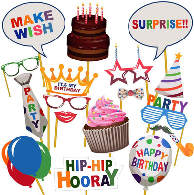 Skywalk Happy Birthday Photobooth (Set of 17) for Birthday Photobooth Props Photo Booth Board(Birthday)
Skywalk Happy Birthday Photobooth (Set of 17) for Birthday Photobooth Props Photo Booth Board(Birthday)