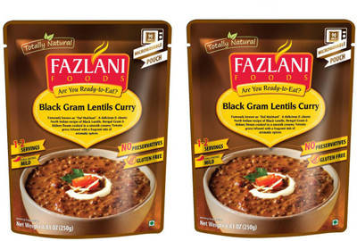 Fazlani Foods Ready To Eat Pack of 2 Dal Makhani (Black Gram Lentils) Curry 250 g
Fazlani Foods Ready To Eat Pack of 2 Dal Makhani (Black Gram Lentils) Curry 250 g