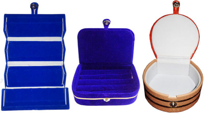 Afrose Set of 3 velvet Vanity case Ring and Earring storage travelling Folder Box Vanity Box(Multicolor)
Afrose Set of 3 velvet Vanity case Ring and Earring storage travelling Folder Box Vanity Box(Multicolor)