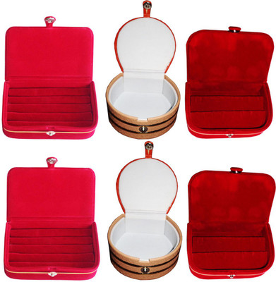 Afrose Combo of 6 velvet Vanity case Ring and Earring storage travelling Folder Box Vanity Box(Multicolor)
Afrose Combo of 6 velvet Vanity case Ring and Earring storage travelling Folder Box Vanity Box(Multicolor)