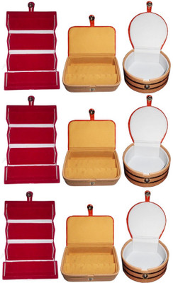 Afrose Combo of 9 velvet Vanity case Ring and Earring storage travelling Folder Box Vanity Box(Multicolor)
Afrose Combo of 9 velvet Vanity case Ring and Earring storage travelling Folder Box Vanity Box(Multicolor)
