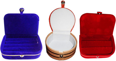 Sarohi Combo of 3 velvet Vanity case Ring and Earring storage travelling Folder Box Vanity Box(Multicolor)
Sarohi Combo of 3 velvet Vanity case Ring and Earring storage travelling Folder Box Vanity Box(Multicolor)
