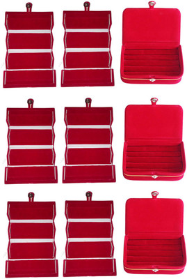 Shivanshshine Combo 6 pc red earring folder and 3 red ear ring box jewelry vanity box Vanity Box Vanity Box(Multicolor)
Shivanshshine Combo 6 pc red earring folder and 3 red ear ring box jewelry vanity box Vanity Box Vanity Box(Multicolor)