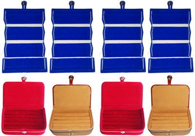 Shivanshshine Combo 4 pc blue earring folder 2 pc brown ring jewelry box and 2 pc red ear ring vanity box Vanity Box Vanity Box(Multicolor)
Shivanshshine Combo 4 pc blue earring folder 2 pc brown ring jewelry box and 2 pc red ear ring vanity box Vanity Box Vanity Box(Multicolor)