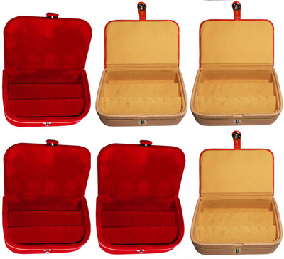 Afrose Combo of 6 velvet Vanity case Ring and Earring storage travelling Folder Box Vanity Box(Multicolor)
Afrose Combo of 6 velvet Vanity case Ring and Earring storage travelling Folder Box Vanity Box(Multicolor)