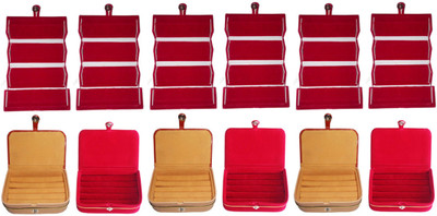 Shivanshshine Combo 6 red earring folderand 3 pc ring box and 3 pc red ear ring box jewelry vanity box Vanity Box Vanity Box(Multicolor)
Shivanshshine Combo 6 red earring folderand 3 pc ring box and 3 pc red ear ring box jewelry vanity box Vanity Box Vanity Box(Multicolor)