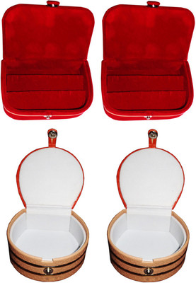 Shivanshshine Combo 2 pc red ear ring box and 2 pc bangle box jewelry vanity case Vanity Box Vanity Box(Multicolor)
Shivanshshine Combo 2 pc red ear ring box and 2 pc bangle box jewelry vanity case Vanity Box Vanity Box(Multicolor)
