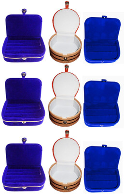 Afrose Set of 9 velvet Vanity case Ring and Earring storage travelling Folder Box Vanity Box(Multicolor)
Afrose Set of 9 velvet Vanity case Ring and Earring storage travelling Folder Box Vanity Box(Multicolor)