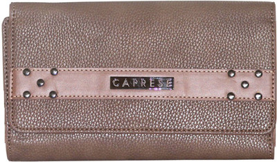 Caprese Women Casual Brown Artificial Leather Document Holder(6 Card Slots)
