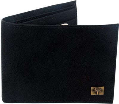wildbull Men Casual Black Genuine Leather Wallet(6 Card Slots), Black011