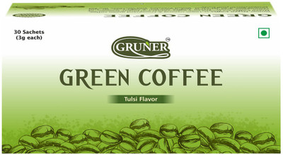 Gruner Gruner's Tulsi Flavored Unroasted Green Coffee Powder Instant Coffee(90 g, Basil Flavoured)
Gruner Gruner's Tulsi Flavored Unroasted Green Coffee Powder Instant Coffee(90 g, Basil Flavoured)