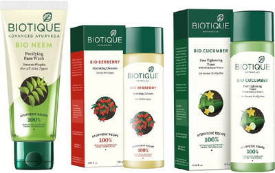 BIOTIQUE BIO Bio Neem Purifying Face Wash, Bio Berberry Hydrating Cleanser, Bio Morning Nectar Flawless Skin Lotion(Set of 3)
BIOTIQUE BIO Bio Neem Purifying Face Wash, Bio Berberry Hydrating Cleanser, Bio Morning Nectar Flawless Skin Lotion(Set of 3)
