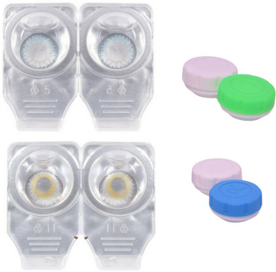 Choice Empire 2 Pair Zero Power Monthly Contact Lens Without Solution - Blue-Dark Grey Color Lens Monthly Contact Lens(0 dioptres, Blue, Dark Grey, Pack of 4)
Choice Empire 2 Pair Zero Power Monthly Contact Lens Without Solution - Blue-Dark Grey Color Lens Monthly Contact Lens(0 dioptres, Blue, Dark Grey, Pack of 4)