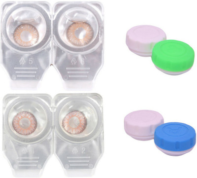 Choice Empire 2 Pair Zero Power Monthly Contact Lens Without Solution - Brown-Pink Color Lens Monthly Contact Lens(0 dioptres, Brown, Pink, Pack of 4)
Choice Empire 2 Pair Zero Power Monthly Contact Lens Without Solution - Brown-Pink Color Lens Monthly Contact Lens(0 dioptres, Brown, Pink, Pack of 4)