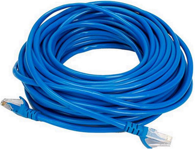 PAC cord cable 15 meter cat 6 LAN Cable(Compatible with internal, Blue)