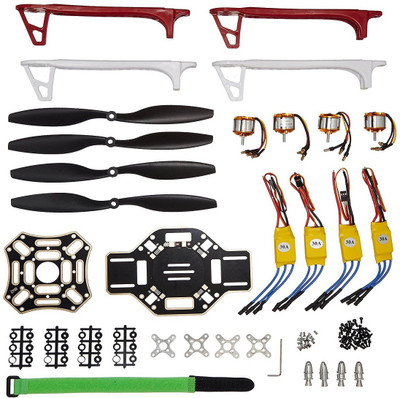 Robocraze F450 Quadcopter Frame Kit with A2212 KV1000 Brushless Motor and 4 30A ESC and 2 Pair 1045 Propeller Electronic Components Electronic Hobby Kit
Robocraze F450 Quadcopter Frame Kit with A2212 KV1000 Brushless Motor and 4 30A ESC and 2 Pair 1045 Propeller Electronic Components Electronic Hobby Kit